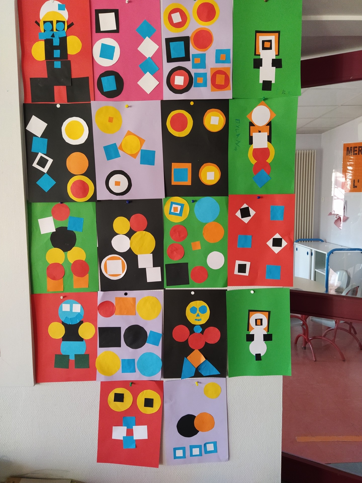 Ateliers arts plastiques avec les 6/7 ans et Bibi        